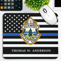 Police Department Custom Logo Law Enforcement  Mouse Pad