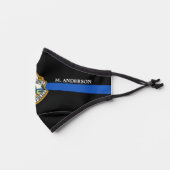 Police Department Custom Logo Law Enforcement  Premium Face Mask (Left)