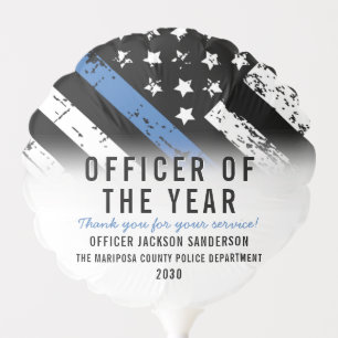 Police Department Law Employee of the Year Balloon