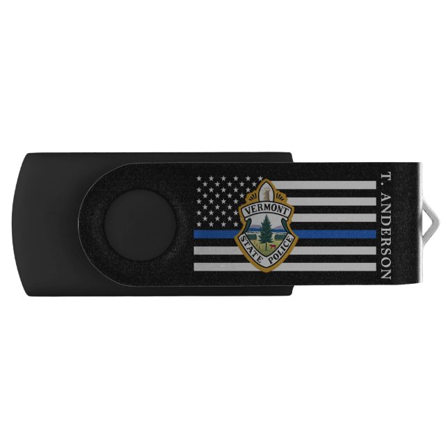 Police Department Logo Custom Law Enforcement Flash Drive (Front)