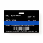 Police Department Personalized Photo Officer ID