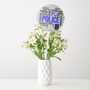 Police Descriptive Words Balloon