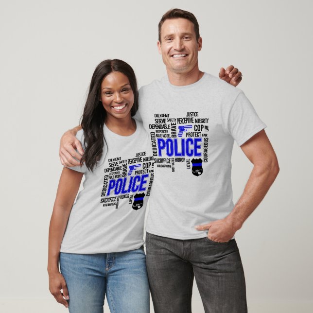 Police Descriptive Words T-shirt (Unisex)
