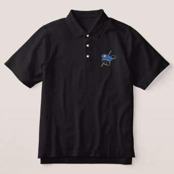 Police Design Embroidered Polo Shirt by pitneybowes at Zazzle