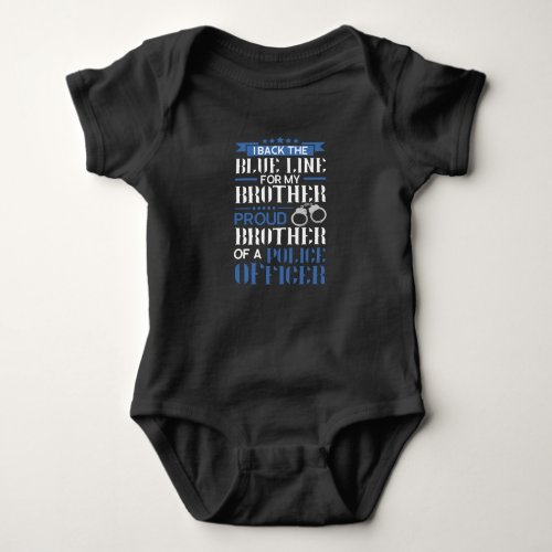 Police Design For Police Officers And Legislative Baby Bodysuit