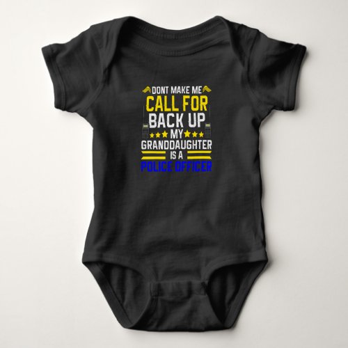 Police Design For Police Officers And Legislative Baby Bodysuit