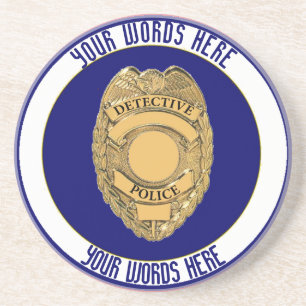 Police Detective Badge Custom Coaster