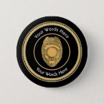 Police Detective Badge Universal Pinback Button at Zazzle