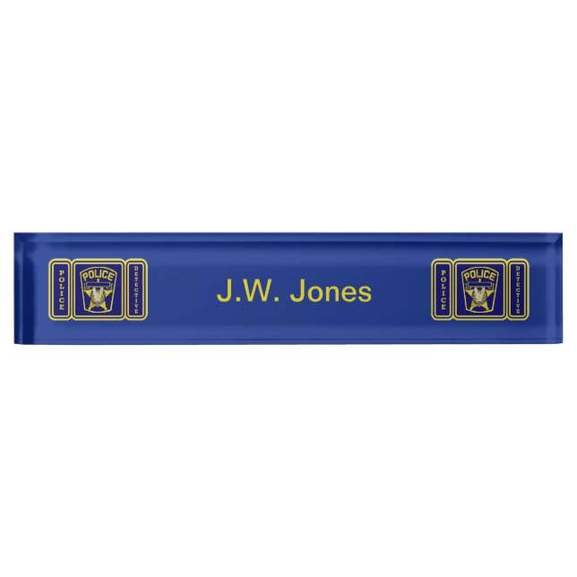 Police Detective Desk Name Plate (Front)