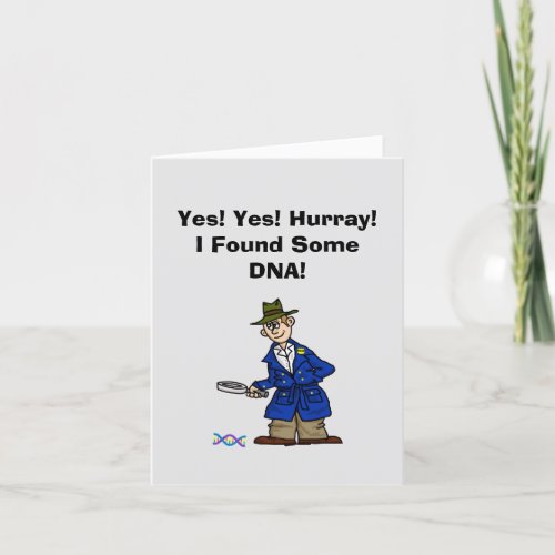 Police Detective DNA Day Card