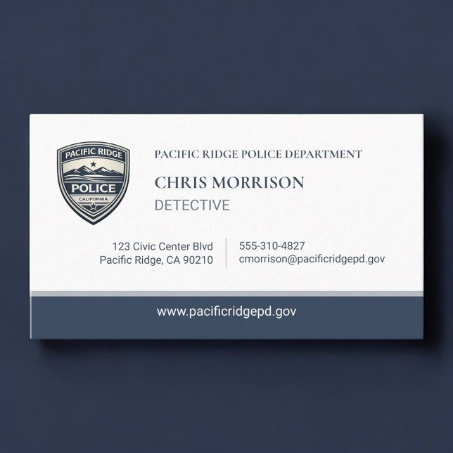 Police Detective Logo Business Card (Creator Uploaded)
