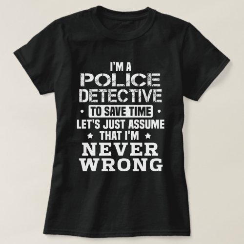 Police Detective T_Shirt