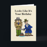 Police Detectives Funny Birthday Card<br><div class="desc">This is a funny birthday card for a law enforcement officer; or, for someone who just hates their birthdays and lies about their age. You can change the inside text to say any number of candles they've stolen off the top of their cake. Designed by Sheila Cicchi, Brownielocks.com. All Rights...</div>