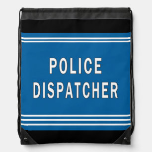 Police Dispatcher Drawstring Bag