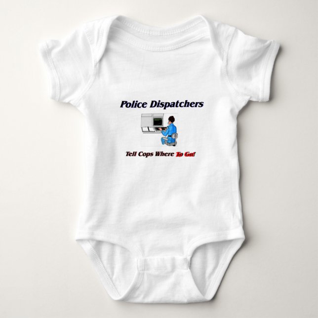 Police Dispatchers Baby Bodysuit (Front)
