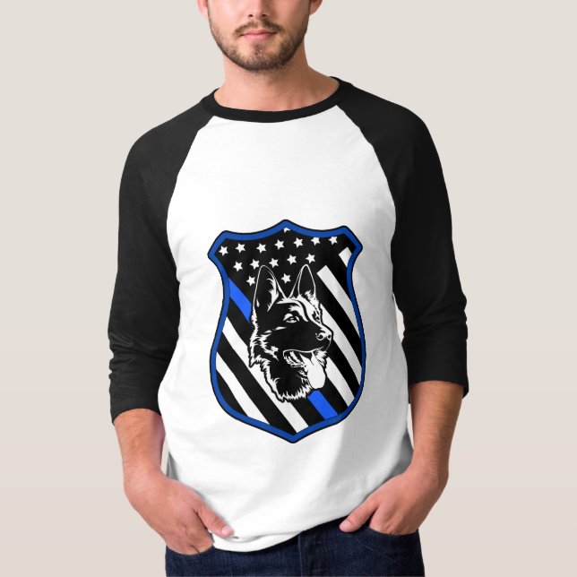 Police Dog Badge T-Shirt (Front)