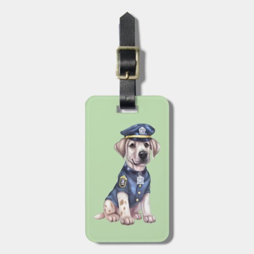 Police Dog Clipart   Luggage Tag