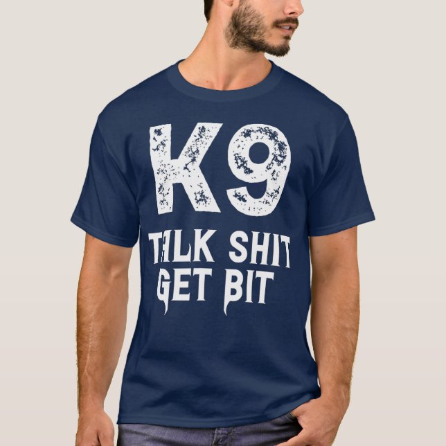 Police Dog Handler Malinois German Sheperd T-Shirt (Front)