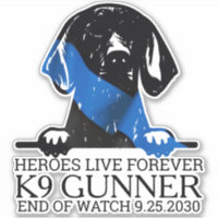 Police Dog K9 Memorial Heroes Live Forever Car