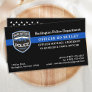 Police Dog K9 Unit Blue Line Police Department Business Card