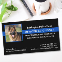Police Dog K9 Unit Law Enforcement Thin Blue Line