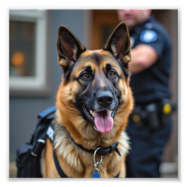 Police Dog  Photo Print (Front)