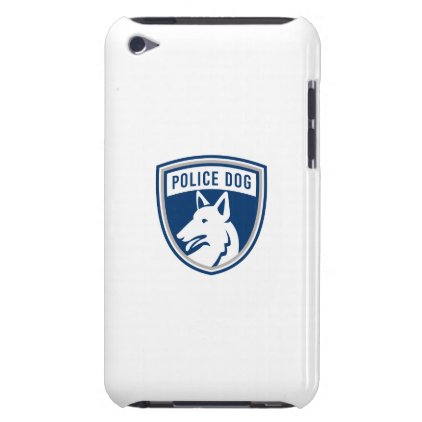 police-dog-side-Police Dog Shield Mascot Barely There iPod Case