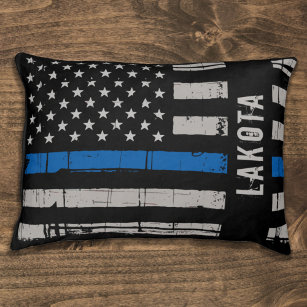 Police Dog Thin Blue Line K9 Officer Personalized Pet Bed