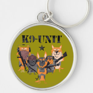 Police Dogs K9 Unit Keychain