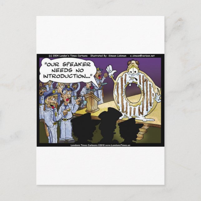 Police & Donuts Funny Cards Tees Mugs & Gifts (Front)