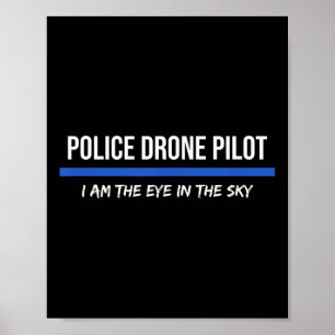 Police Drone Pilot Operator Poster