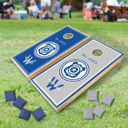 Police Emblem  Cornhole Set