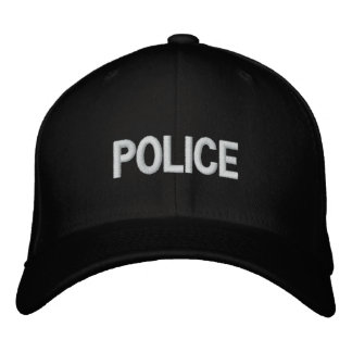 police embroidered baseball hat