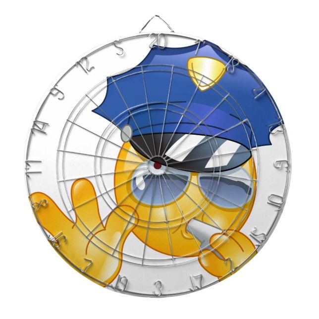 police emoji dart board (Front)