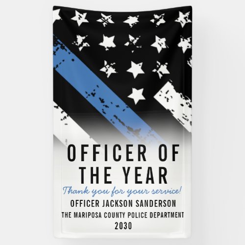 Police Employee of the Year Law Enforcement Banner