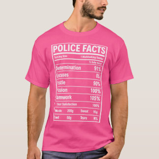 Police Facts Proud Police T Shirts For Police Gift