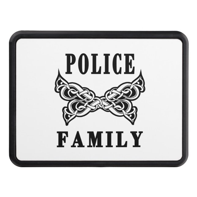 Police Family Tattoos Hitch Cover (Front)