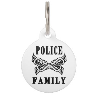 Police Family Tattoos Pet Name Tag