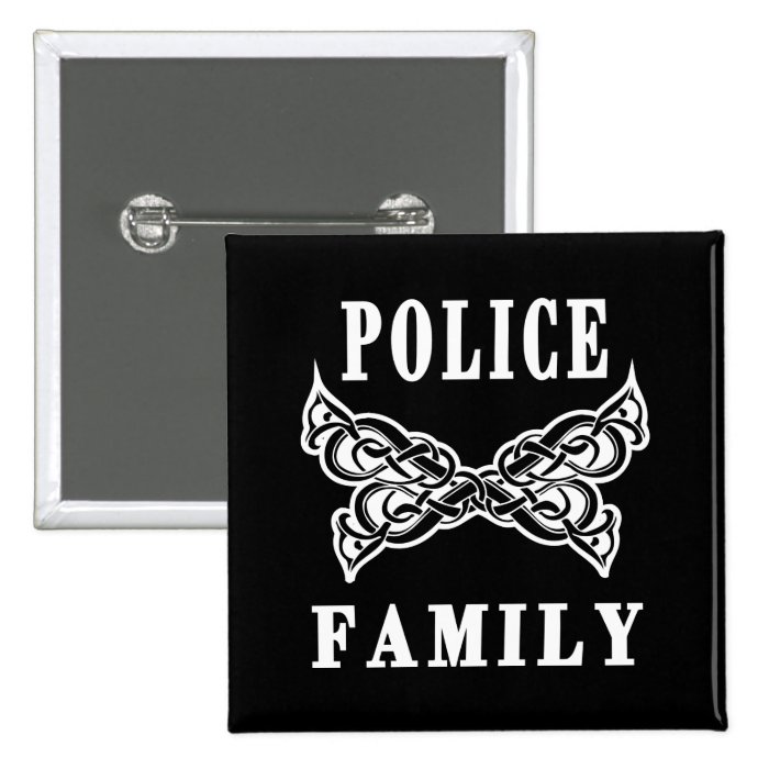 Police Family Tattoos Pinback Button