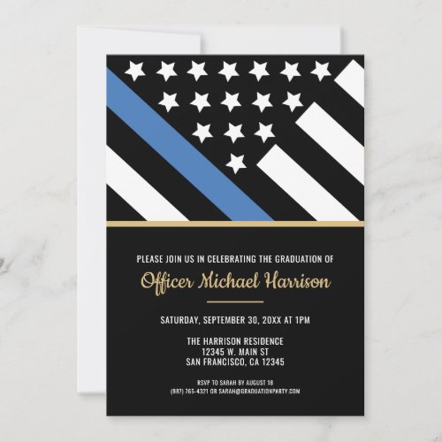 Police Flag Law Enforcement Academy Graduation
