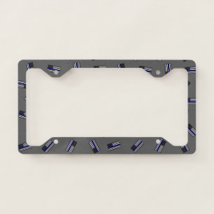 Police Flag Pattern License Plate Frame