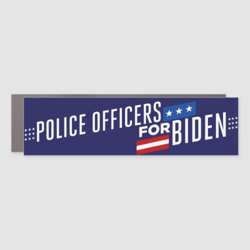 Police for Biden 2024 Bumper Car Magnet