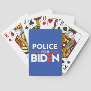 POLICE FOR JOE BIDEN POKER CARDS