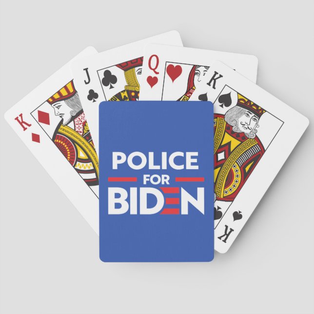 POLICE FOR JOE BIDEN POKER CARDS (Back)