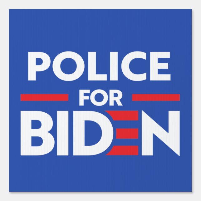 POLICE FOR JOE BIDEN SIGN (Front)
