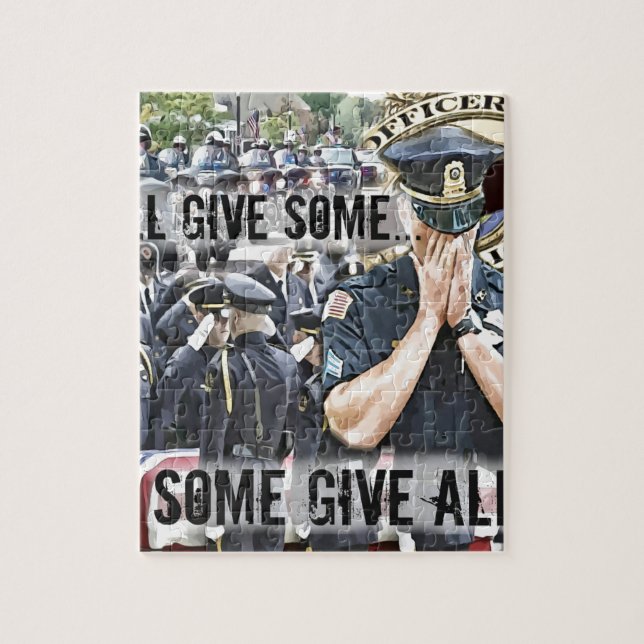 police funeral heros jigsaw puzzle (Vertical)