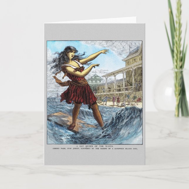 Police Gazette notecard Sandwich Island (Front)