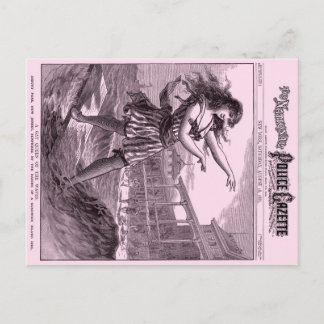 Police Gazette postcard Sandwich Island Girl