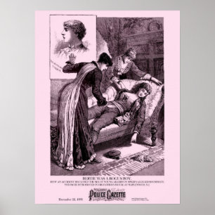 Police Gazette poster Bertie