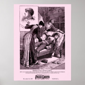 Police Gazette poster Bertie